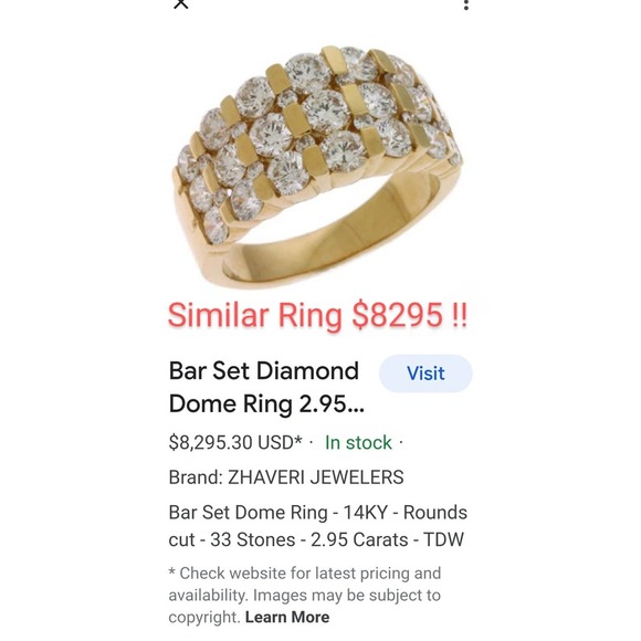 DIAMOND BAND REAL DIAMONDS 10K GOLD Size 6,7,8 - Picture 12 of 12